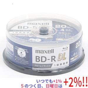 【５のつく日！ゾロ目の日！日曜日はポイント+3％！】maxell 録画用ブルーレイディスク BD-R DL 4倍速 20枚組 BRV50WPG.20SP｜エクセラー