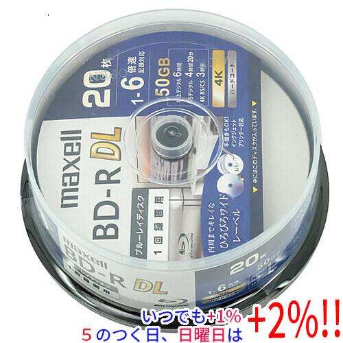 maxell 録画用ブルーレイディスク BD-R DL 6倍速 20枚組 BRV50WPG.20SP