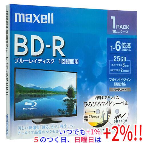 maxell 録画用ブルーレイディスク BRV25WPE.1J BD-R 6倍速 1枚