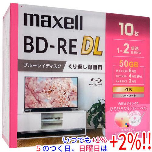 maxell 録画用ブルーレイディスク BEV50WPG.10S BD-RE DL 2倍速 10枚組