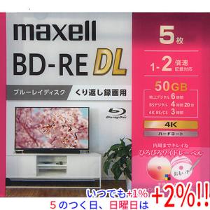 【５のつく日はポイント+3％！】maxell 録画用ブルーレイディスク BEV50WPG.5S BD-RE DL 2倍速 5枚組｜excellar