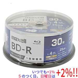 【５のつく日はポイント+3％！】maxell 録画用ブルーレイディスク BRV25WPG.30SP BD-R 4倍速 30枚組｜excellar