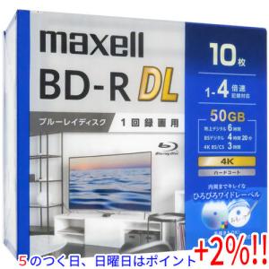 【５のつく日はポイント+3％！】maxell 録画用ブルーレイディスク BD-R DL 4倍速 10枚組 BRV50WPG.10S｜エクセラー