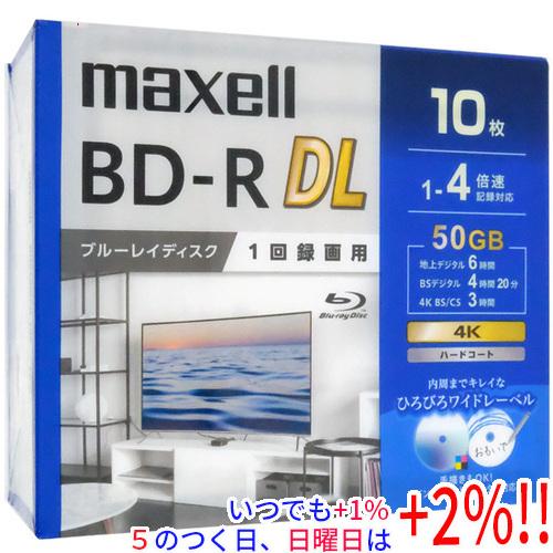 maxell 録画用ブルーレイディスク BD-R DL 4倍速 10枚組 BRV50WPG.10S