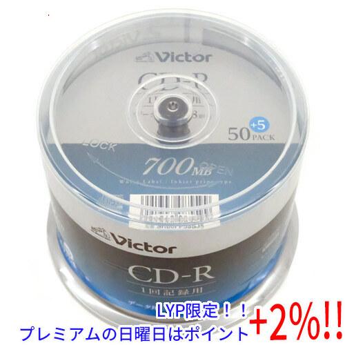 【５のつく日はポイント+3％！】Victor パソコン用CD-R SR80FP55SJ5 55枚