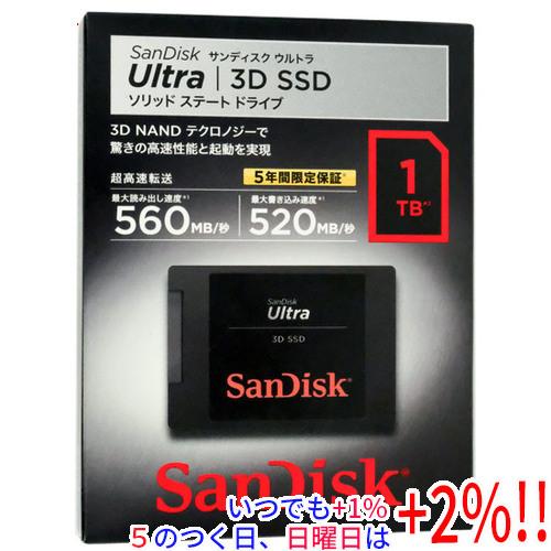 SANDISK Ultra 3D SSD 1TB SDSSDH3-1T00-J26【いつでも+1％！...