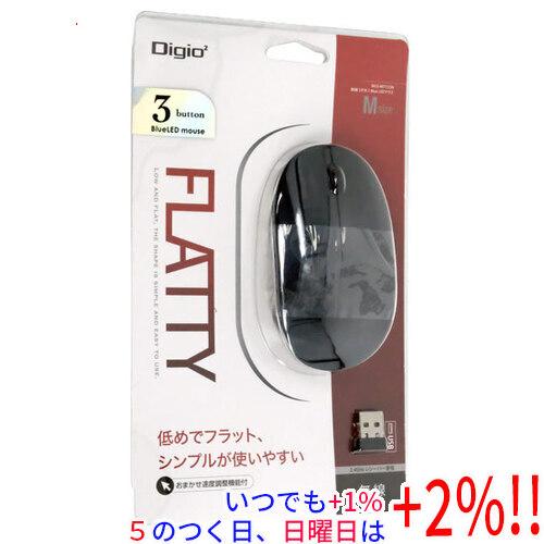 ナカバヤシ 3ボタンBlueLEDマウス FLATTY MUS-RKT153NBK ブラック