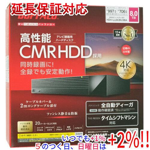 BUFFALO バッファロー 外付けHDD HDV-LLDC8U3BA 8TB