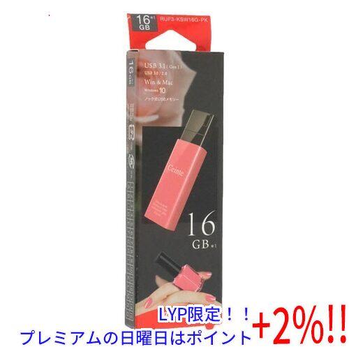 BUFFALO バッファロー ノックスライドUSBメモリー RUF3-KSW16G-PK 16GB ...