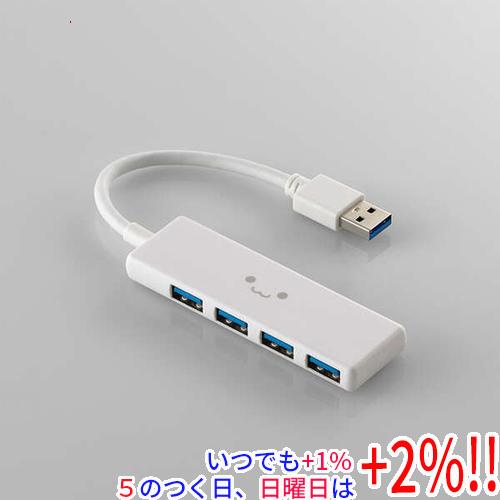 ELECOM エレコム製 USB 5Gbpsハブ 4ポート U3H-H040WF しろちゃん