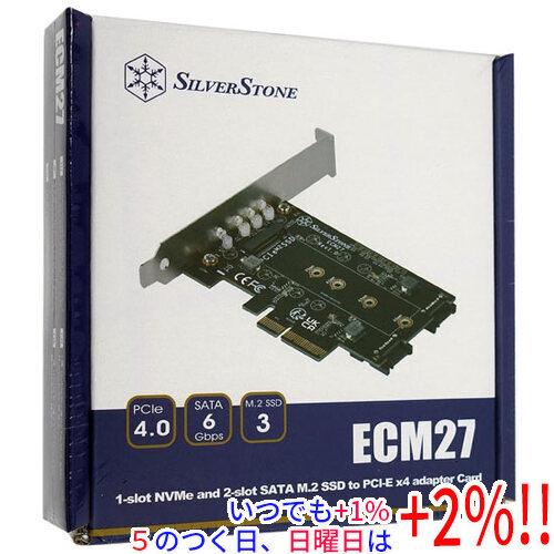 【新品(開封のみ)】 SILVERSTONE インターフェイスカード SST-ECM27 [M.2]