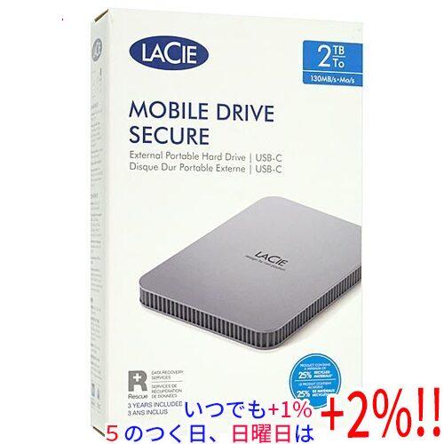 LaCie Mobile Drive Secure STLR2000400 スペース・グレイ