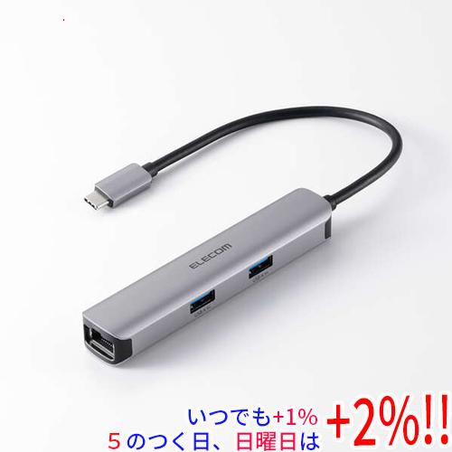 ELECOM エレコム 5in1 USB Type-C ドッキングステーション/アルミモデル DST...