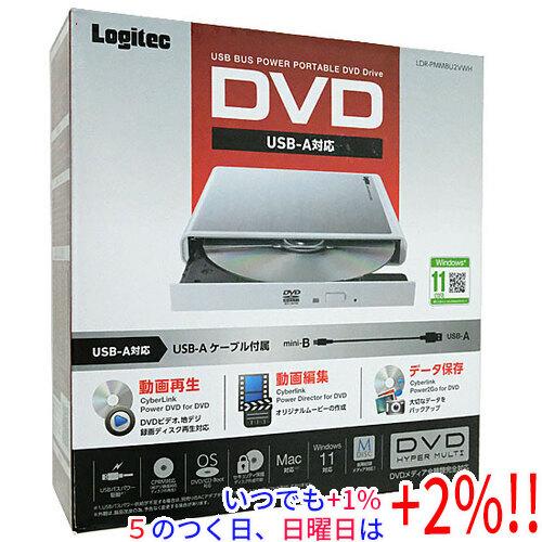 Logitec ロジテック ポータブルDVDドライブ LDR-PMM8U2VWH ホワイト
