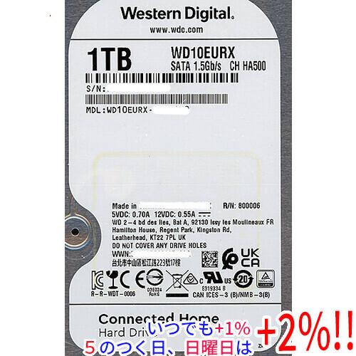 Western Digital製HDD WD10EURX 1TB SATA600