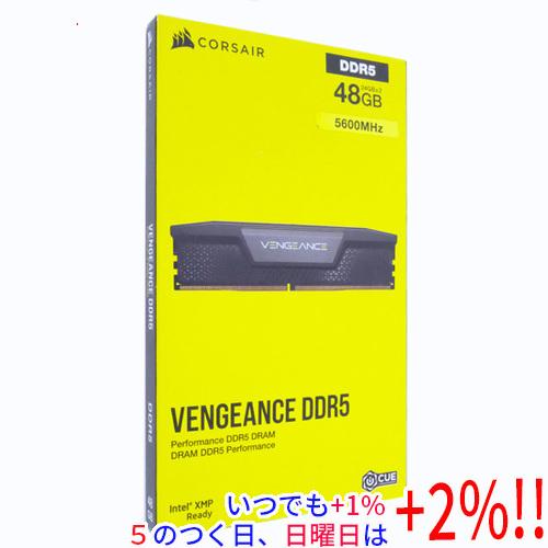 Corsair デスクトップ用 CMK48GX5M2B5600C40 DDR5 PC5-44800 ...