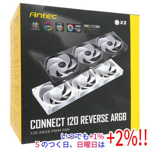 Antec製 ケースファン Connect 120 Reverse ARGB_3PK WHITE【い...