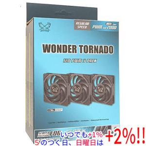 SCYTHE ケースファン3個パック WONDER TORNADO 120 PWM 2000RPM 3PACK WT1225FD20X3-P【いつでも+1％！5のつく日と日曜日は+2%！】　爆買