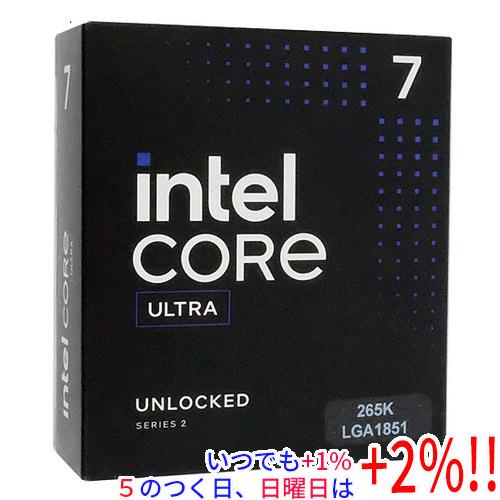 【新品(開封のみ)】 Core Ultra 7 265K 3.9GHz LGA1851 SRQCW【...