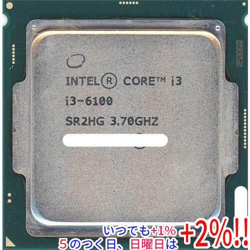 【中古】Core i3 6100 3.7GHz 4M LGA1151 51W SR2HG
