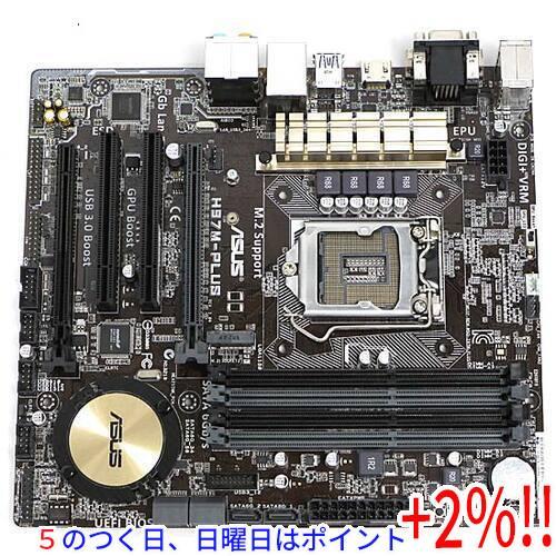 【中古】ASUS MicroATXマザーボード H97M-PLUS LGA1150