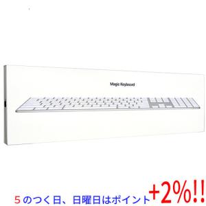 【５のつく日はポイント+3％！】【中古】Apple Magic Keyboard テンキー付き (JIS) MQ052J/A(A1843) シルバー 元箱あり｜excellar