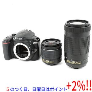 【５のつく日、日曜日はポイント+２％！ほかのイベント日も要チェック！】【中古】Nikon デジタル一眼レフカメラ D3400 ダブルズームキット ブラック