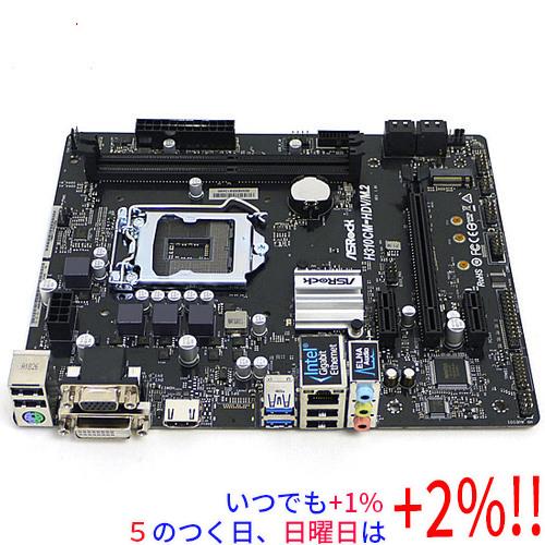 【中古】ASRock製 MicroATXマザーボード H310CM-HDV/M.2 LGA1151