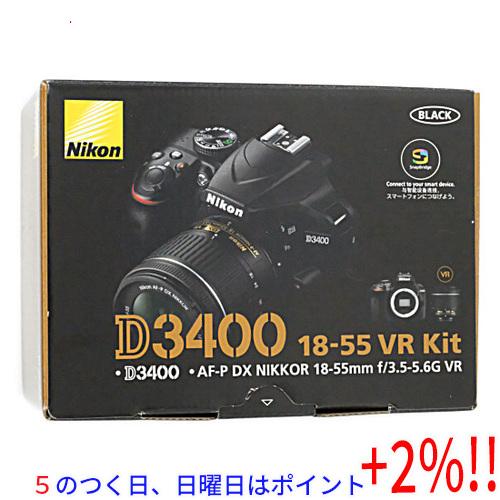 【５のつく日はポイント+3％！】Nikon デジタル一眼レフカメラ D3400 AF-P 18-55...