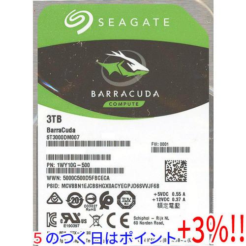 【５のつく日！ゾロ目の日！日曜日はポイント+3％！】【中古】SEAGATE製HDD ST3000DM...