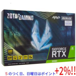 【５のつく日はポイント+3％！】【中古】ZOTAC製グラボ GAMING GeForce RTX 3080 AMP Holo ZT-A30800F-10P PCIExp 10GB 元箱あり｜excellar