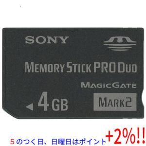 【５のつく日はポイント+3％！】【中古】SONY製 メモリースティックDUO MS-MT4G 4GB｜excellar