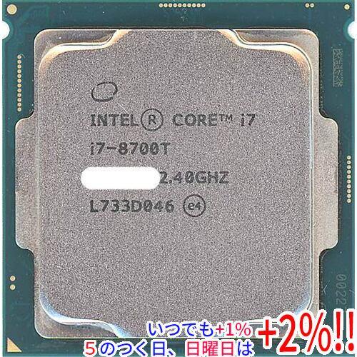 【中古】Core i7 8700T 2.4GHz LGA1151 35W SR3WX【いつでも+1％...