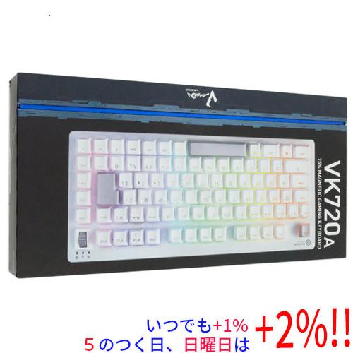【中古】ELECOM エレコム ゲーミングキーボード V custom TK-VK720AWH ホワ...