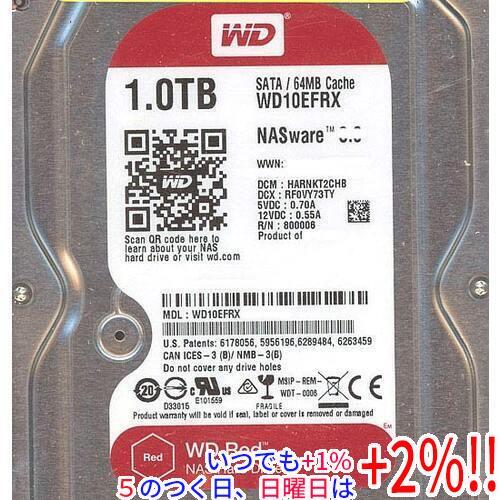 【中古】Western Digital HDD WD10EFRX 1TB SATA600 3000〜...