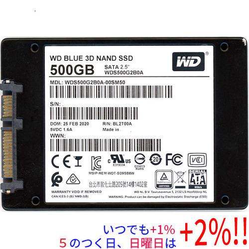 【中古】Western Digital 2.5inch SSD WD Blue 3D NAND SA...