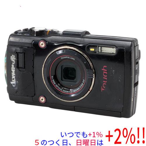 【中古】OLYMPUS STYLUS TG-3 Tough ブラック 1600万画素 本体いたみ【い...