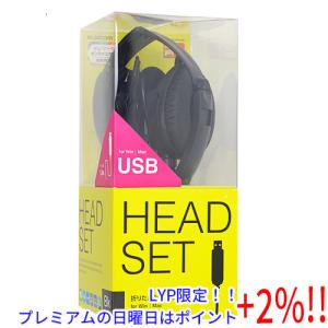 (未使用･未開封品)BUFFALO 両耳ヘッドバンド式ヘッドセット USB接続 ブラック BSHSUH12BK BUFFALO BSHSUH12BK 両耳ヘッドバンド式ヘッドセット USB接続