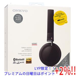 【５のつく日はポイント+3％！】ONKYO 密閉型Bluetoothワイヤレスヘッドホン H500BT(B) ブラック 並行輸入品｜excellar