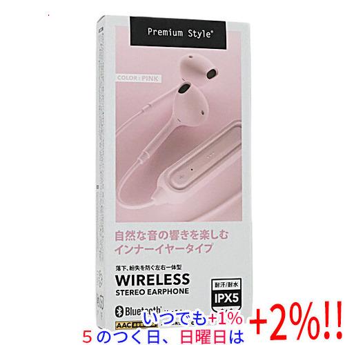PGA ワイヤレスステレオイヤホン Premium Style PG-BTE12IE4PK ピンク