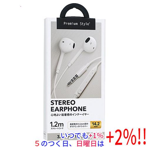 PGA ステレオイヤホン Premium Style PG-SEIE1WH2 ホワイト