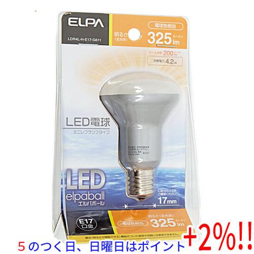 【５のつく日はポイント+3％！】ELPA LED電球 エルパボール LDR4L-H-E17-G611...