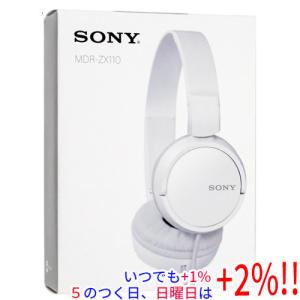 【５のつく日！ゾロ目の日！日曜日はポイント+3％！】SONY製 密閉型 折りたたみ式ヘッドホン MDR-ZX110 (W) ホワイト｜excellar