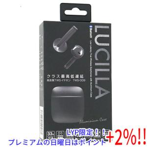 【５のつく日はポイント+3％！】LUCILLA Bluetoothイヤホン TWS009BK ブラック｜excellar