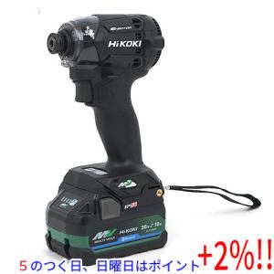 【５のつく日！ゾロ目の日！日曜日はポイント+3％！】HiKOKI インパクトドライバー WH36DC(2XPBSZ) ストロングブラック｜excellar