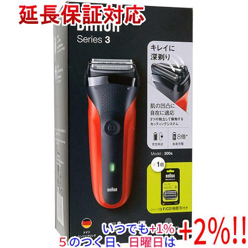 Braun シェーバー シリーズ3 Series3 300S-R-SP レッド【いつでも+1％！5の...