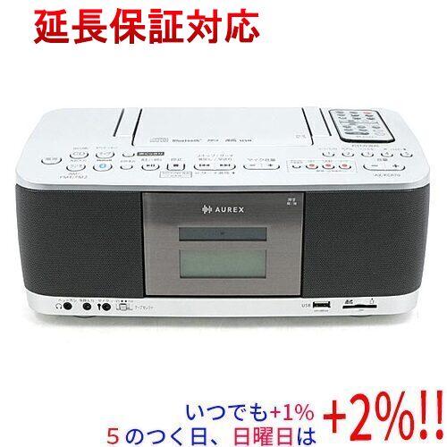 TOSHIBA SD/USB/CDラジオカセットレコーダー AUREX AX-KCR70(S) シル...