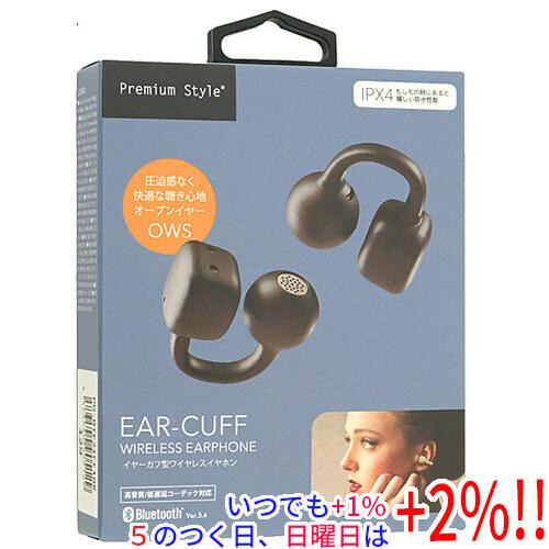 PGA イヤーカフ型 ワイヤレスイヤホン Premium Style PG-BTE21CF1BK ブ...