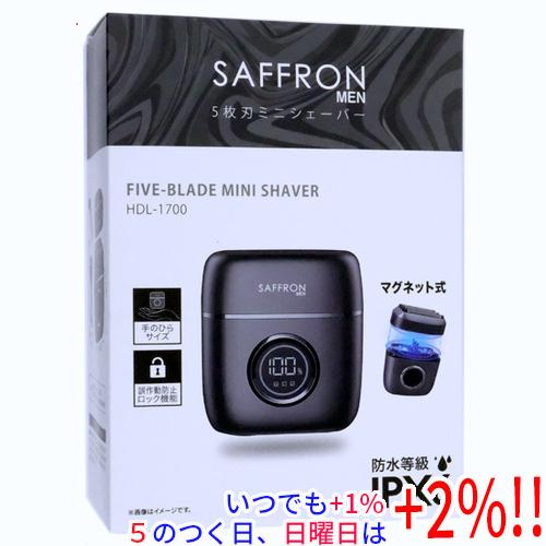ヒロコーポレーション 5枚刃ミニシェーバー SAFFRON MEN HDL-1700 チャコール