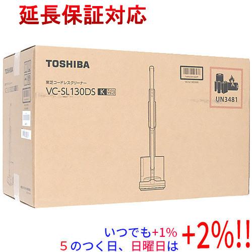 【新品(開封のみ)】 TOSHIBA コードレスクリーナー VC-SL130DS(K) アッシュブラ...